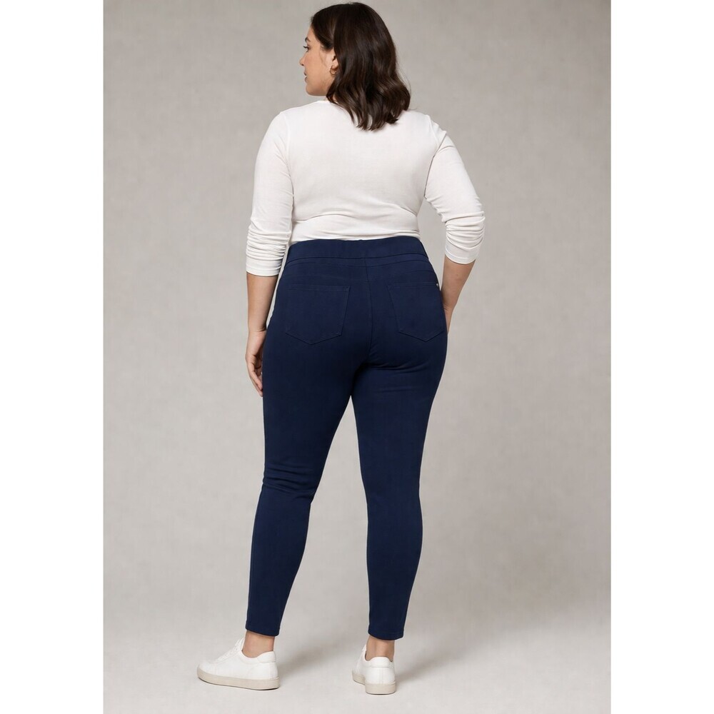 Spanx Women's XL High Rise Navy Blue The Perfect Pant Ankle Pocket Style 20202R